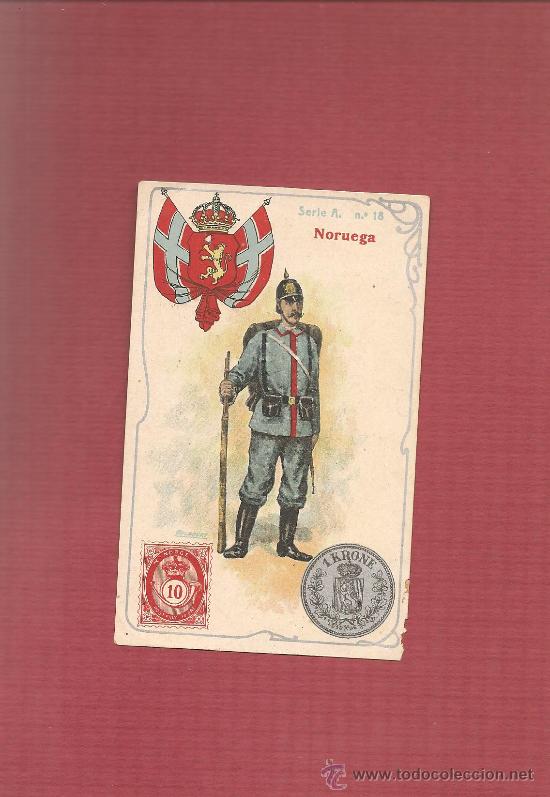 Coleccionismo cromos antiguos: cromo NORUEGA serie A n&ordm; 18 al dorso publicidad la Fama valenciana fabrica de bombones
