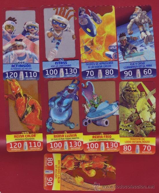 Coleccionismo cromos antiguos: 8 CROMOS ACTIMEL - ACTICARDS - Foto 1