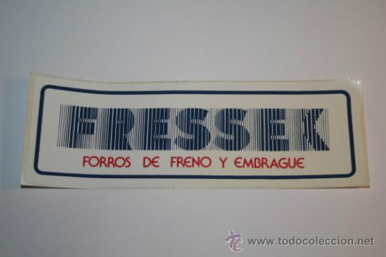 Collezionismo Figurine antiche: PEGATINA ADHESIVO  DE EMBRAGUES FRESSEK FORROS DE FRENO Y EMBRAGUE ...PEGAR