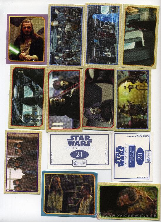 Coleccionismo cromos antiguos: STAR WARS, EPISODIO I. CROMOS SUELTOS .