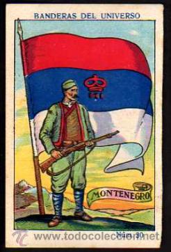 Coleccionismo cromos antiguos: Banderas del Universo. Montenegro - Foto 1