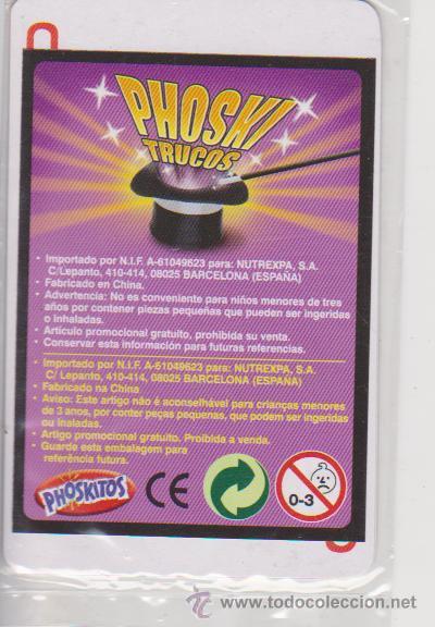 Coleccionismo cromos antiguos: CROMO - PHOSKITOS. PHOSKI TRUCOS ++ CARTA
