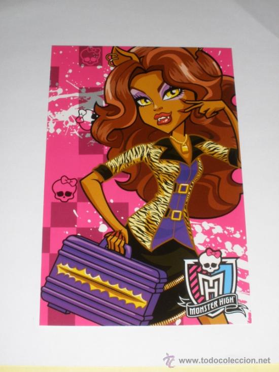 Coleccionismo cromos antiguos: CROMO POSTAL PANINI 2011 - MONSTER HIGH - N&ordm; 7 - Foto 1