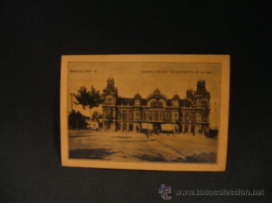 Collectionnisme Cartes &agrave; collectionner anciennes: CROMO - BARCELONA - N&ordm; 6 - MUNDIAL PALACE EN LA PUERTA DE LA PAZ - CHOCOLATES Y BOMBONES J. CAMPS -