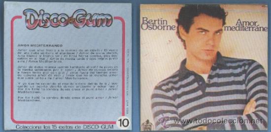 Coleccionismo cromos antiguos: Disco Gum n&ordm; 10 - Bertin Osborne - Foto 1