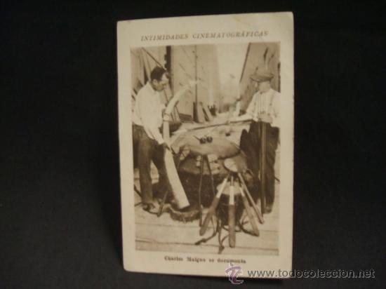 Sammeln alte Sammelbilder: CROMO - INTIMIDADES CINEMATOGRAFICAS - SERIE G - N&ordm; 20 - CHARLES MAIGNE -