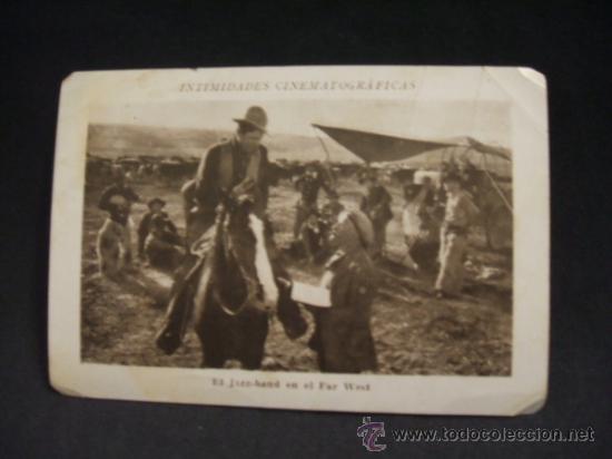 Collectionnisme Cartes &agrave; collectionner anciennes: CROMO - INTIMIDADES CINEMATOGRAFICAS - SERIE G - N&ordm; 9 - EL JAZZ-BAND EN EL FAR WEST -