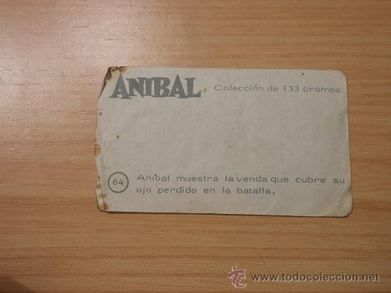 Coleccionismo cromos antiguos: Anibal N&ordm; 64 - Foto 2