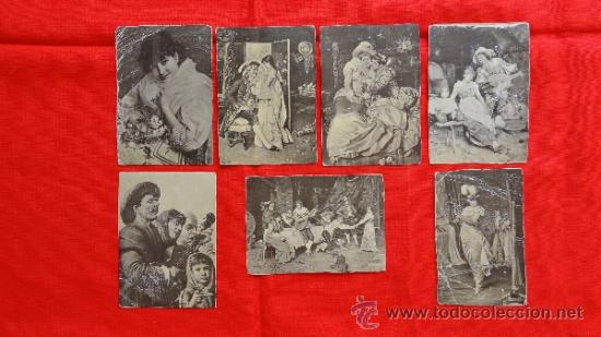 Coleccionismo cromos antiguos: Lote 7 cromos publicitarios La Econ&oacute;mica, motivos pict&oacute;ricos, Lista de precios gaseosas a&ntilde;os 20/30