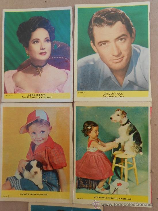 Coleccionismo cromos antiguos: Cromos 5 recortables Gregory Peck etc. - Foto 1