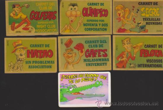 Collezionismo Figurine antiche: Bollycao.Lote de 6 Bolly-Carnet y 1 Pegui-tarjeta.