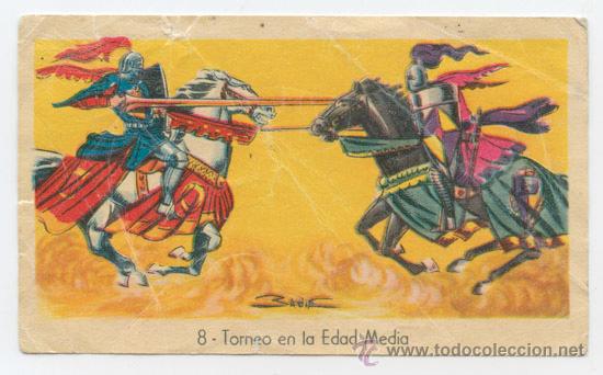 Coleccionismo Cromos antiguos: CROMO - N&ordm; 8 - TORNEO EN LA EDAD MEDIA