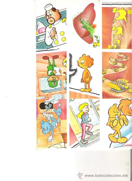 Coleccionismo cromos antiguos: 1 LOTE DE 18 CROMOS - A&Ntilde;OS 80 - EN L&Aacute;MINA SIN CORTAR NI PEGAR - DIBUJOS ANIMADOS ERASE UNA VEZ