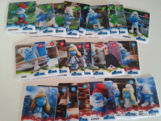 Coleccionismo cromos antiguos: LOS PITUFOS 3D (COMPLETA SIN ALBUM) - Foto 1