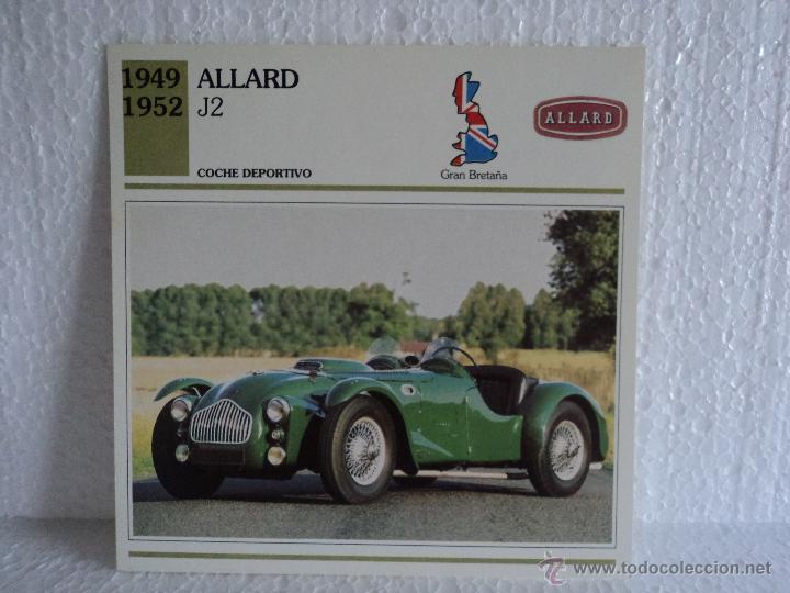Coleccionismo cromos antiguos: FICHA AUTOS DE COLECCION ALLARD J2 - Foto 1