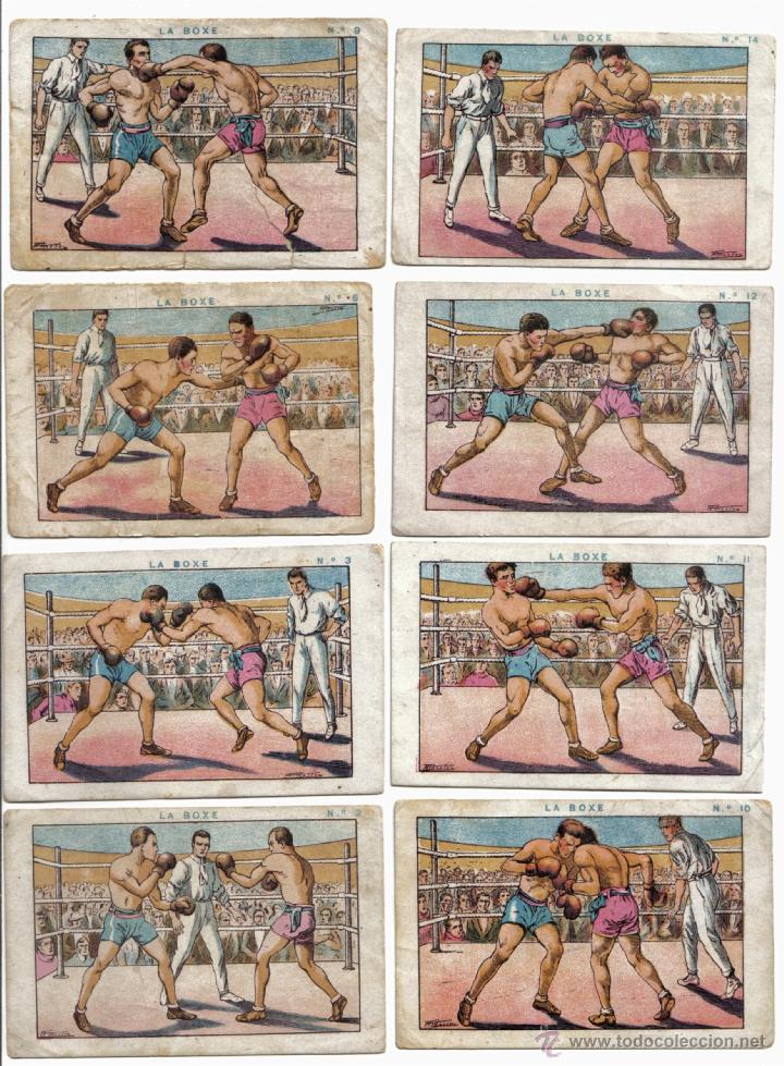 Colecionismo Cromos antigos: LOTE DE 14 CROMOS DE LA BOXE - BOXEO -CHOCOLATES GUILLEN,TORRAS Y RIUCORD