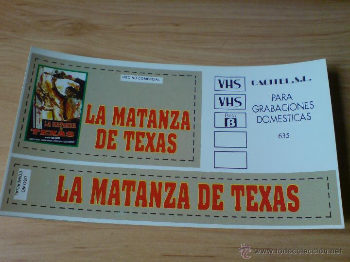 Coleccionismo cromos antiguos: pegatina - cromo la matanza de texas (terror) - Foto 1