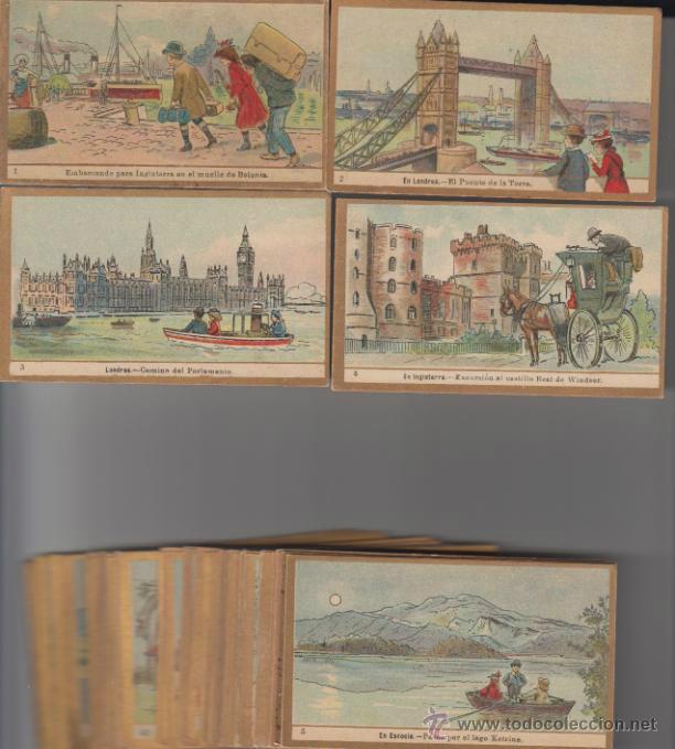 Collezionismo Figurine antiche: Viaje por el Mundo. 84 cromos(6x10,5)  del 1 al 84.