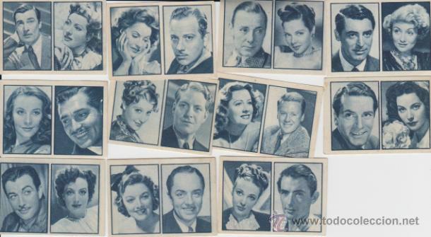 Collezionismo Figurine antiche: Album Gallina Blanca 2&ordm;. Serie 52. Estrellas de Cine.11 cromos:1 al 12,menos el 7.