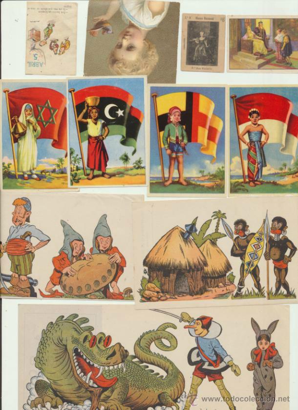 Sammeln alte Sammelbilder: Lote de 11 cromos varios: Banderas del Universo,Cucuruchito,Gallina Blanca...