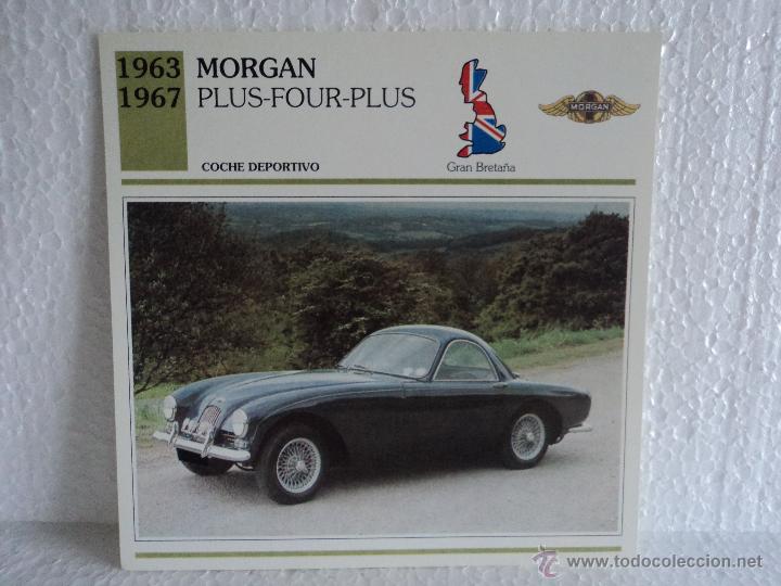 Coleccionismo cromos antiguos: FICHAS AUTOS DE COLECCION MORGAN PLUS-FOUR-PLUS - Foto 1