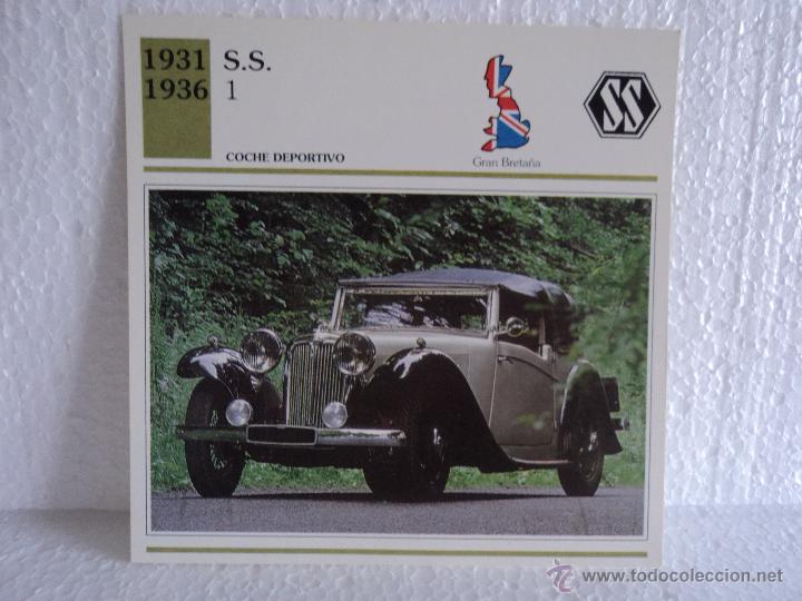 Coleccionismo cromos antiguos: FICHAS AUTOS DE COLECCION S.S 1 - Foto 1