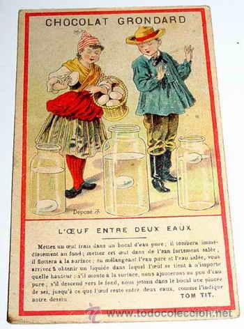 Coleccionismo cromos antiguos: ANTIGUO CROMO DE TOM TIT - MAGIA - ILUSIONISMO - FISICA RECRETIVA -PRESTIDIGITACION - FRANCIA - FINA