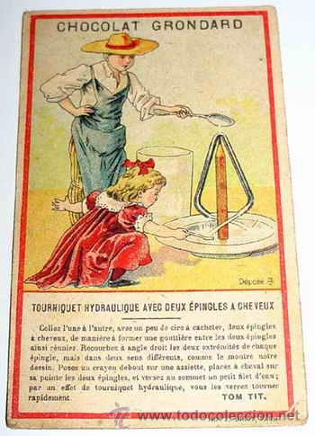 Coleccionismo cromos antiguos: ANTIGUO CROMO DE TOM TIT - MAGIA - ILUSIONISMO - FISICA RECRETIVA -PRESTIDIGITACION - FRANCIA - FINA