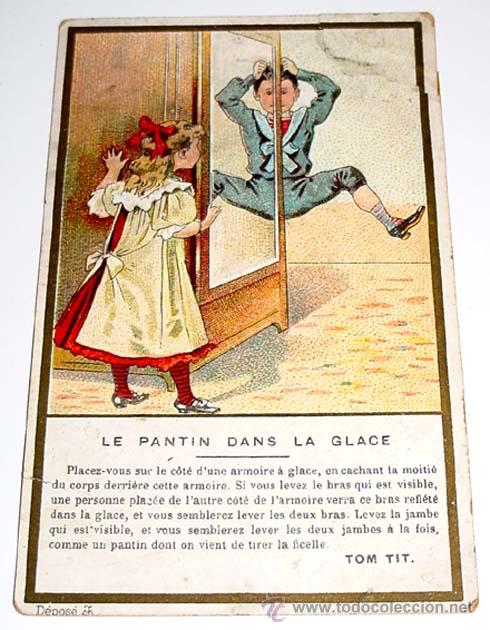 Coleccionismo cromos antiguos: ANTIGUO CROMO DE TOM TIT - MAGIA - ILUSIONISMO - FISICA RECRETIVA -PRESTIDIGITACION - FRANCIA - FINA