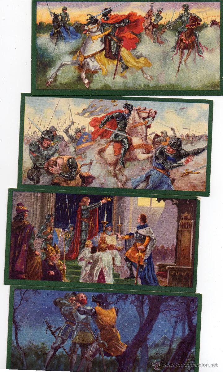 Coleccionismo cromos antiguos: cuatro cromos de juana de arco - Foto 1