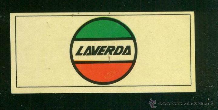Collezionismo Figurine antiche: CROMOS CANO.LAVERDA  PEGATINA MARCAS DE MOTOS Y COCHES N&ordm; 136   SIN PEGAR