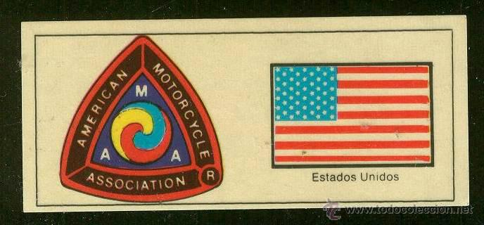 Collezionismo Figurine antiche: CROMOS CANO.AMERICAN ... PEGATINA MARCAS DE MOTOS Y COCHES N&ordm; 174  SIN PEGAR