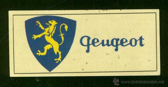 Collezionismo Figurine antiche: CROMOS CANO. PEUGEOT  PEGATINA MARCAS DE MOTOS Y COCHES N&ordm; 137  SIN PEGAR