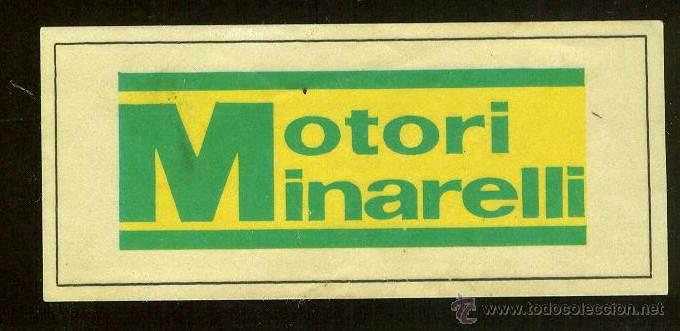 Collezionismo Figurine antiche: CROMOS CANO. MOTORI MINARELLI PEGATINA MARCAS DE MOTOS Y COCHES N&ordm; 134  SIN PEGAR