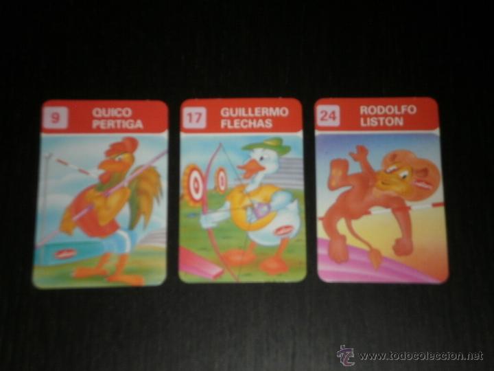 Sammeln alte Sammelbilder: CUETARA LOS ZOOLIMPICOS DE TOSTA RICA - LOTE 3 CROMOS PEGATINAS - PEGATIN ADHESIVO