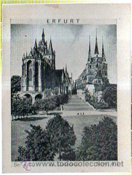 Coleccionismo Cromos antiguos: ALBUM DEL CUPON PENINSULAR  1932. SERIE 80. ERFURT. LA CATEDRAL. N&Uacute;M. 4.
