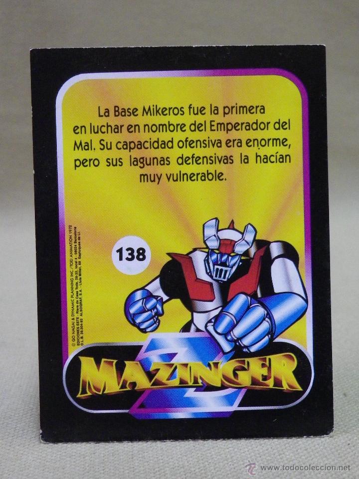 Coleccionismo cromos antiguos: CROMO MAZINGER, EDICIONES ESTE, N&ordm; 138, NUNCA PEGADO - Foto 2