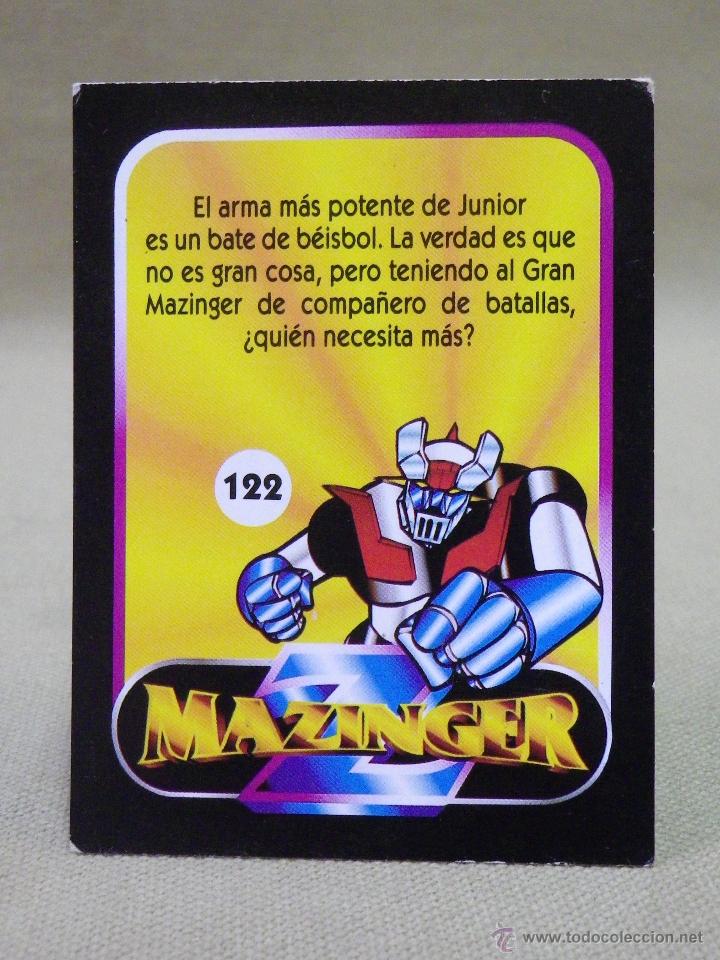 Coleccionismo cromos antiguos: CROMO MAZINGER, EDICIONES ESTE, N&ordm; 122, NUNCA PEGADO - Foto 2