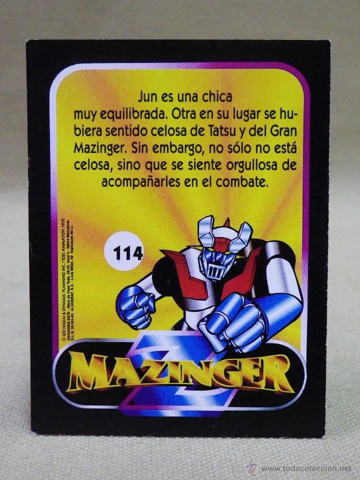 Coleccionismo cromos antiguos: CROMO MAZINGER, EDICIONES ESTE, N&ordm; 114, NUNCA PEGADO, JUN - Foto 2