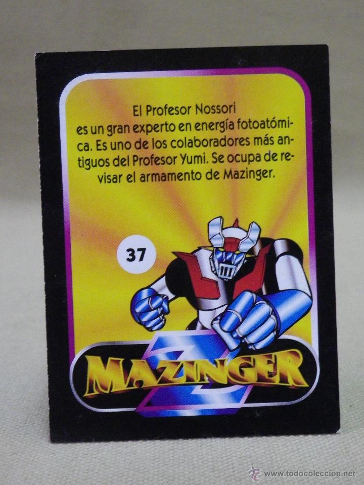 Coleccionismo cromos antiguos: CROMO MAZINGER, EDICIONES ESTE, N&ordm; 37, NUNCA PEGADO - Foto 2