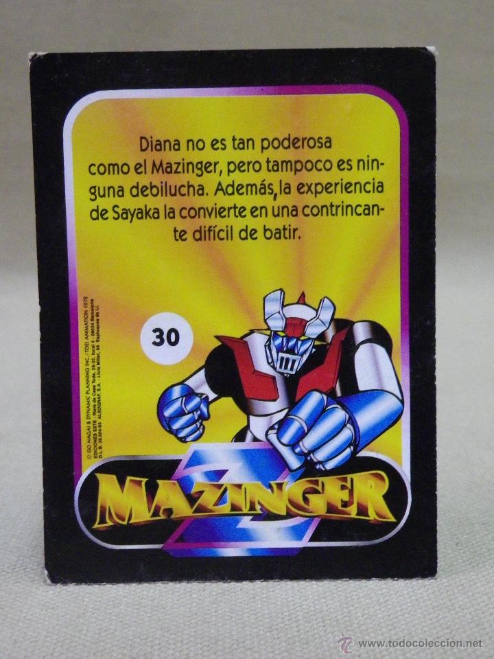 Coleccionismo cromos antiguos: CROMO MAZINGER, EDICIONES ESTE, N&ordm; 30, NUNCA PEGADO - Foto 2