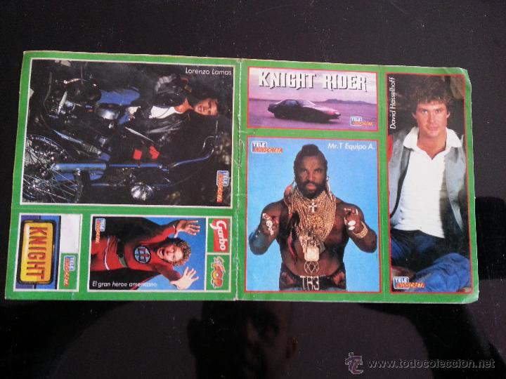 Coleccionismo Cromos antiguos: LOTE DE 9 CROMOS ADHESIVOS DE TELEINDISCRETA EL COCHE FANTASTICO , EL GRAN HEROE AMERICANO ,EQUIPO A
