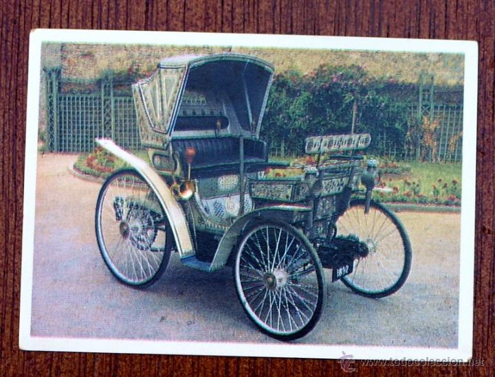 Coleccionismo Cromos antiguos: CROMO N&ordm; 5 - PEUGEOT  VICTORIA 1892 - OBSEQUIO DE CIGARRILLOS - CUMBRE - A&Ntilde;O 1966 - SERIE 100 -