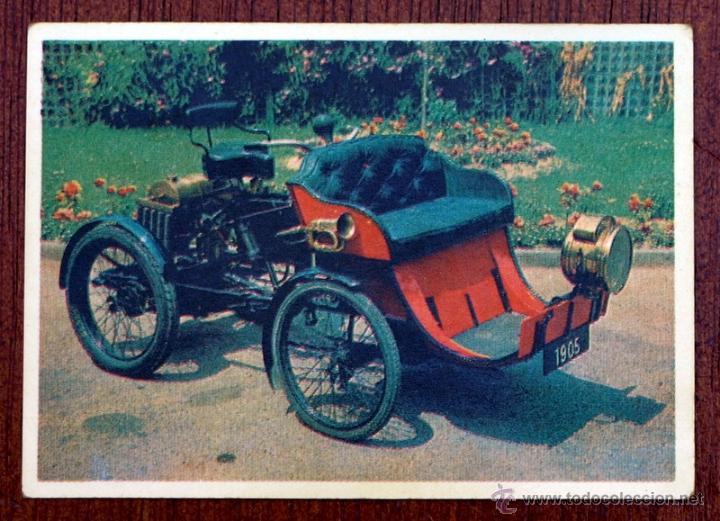 Coleccionismo Cromos antiguos: CROMO N&ordm; 32 - PEUGEOT 1905 - OBSEQUIO DE CIGARRILLOS - CUMBRE - A&Ntilde;O 1966 - SERIE 100 -