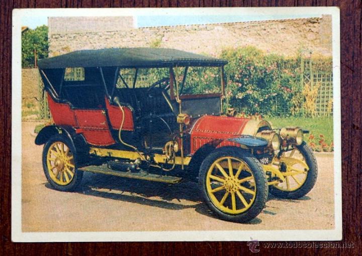 Coleccionismo Cromos antiguos: CROMO N&ordm; 52 - PEUGEOT 1908 - OBSEQUIO DE CIGARRILLOS - CUMBRE - A&Ntilde;O 1966 - SERIE 100 -