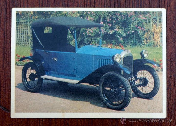 Coleccionismo Cromos antiguos: CROMO N&ordm; 78 - PEUGEOT QUADRILLETTE 1920 - OBSEQUIO DE CIGARRILLOS - CUMBRE - A&Ntilde;O 1966 - SERIE 100 -