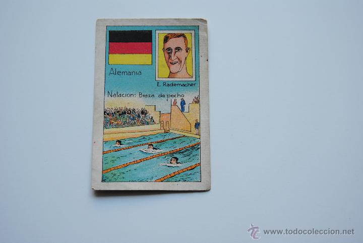Coleccionismo Cromos antiguos: CROMO QUIEN ES EL CAMPEON MUNDIAL A&Ntilde;OS 30 E.RADEMACHER