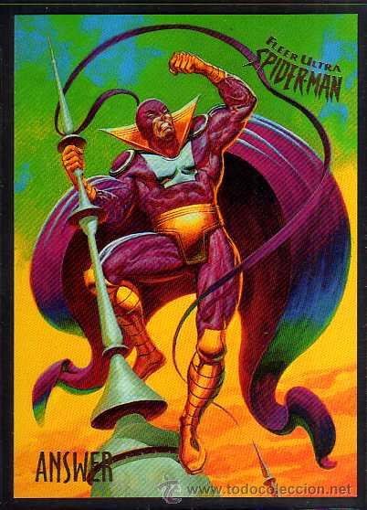 Coleccionismo cromos antiguos: Cromo . Marvel 1995. Fleer Ultra Spider-Man. Answer. n&ordm; 3 - Foto 1