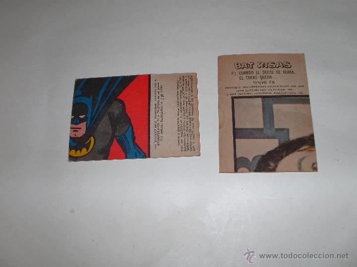 Coleccionismo cromos antiguos: DOS CROMOS DE ROMPECABEZAS BATMAN - - Foto 2
