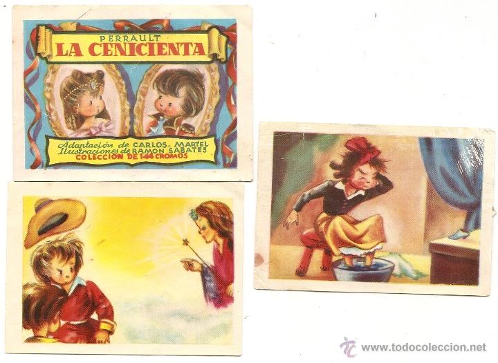 Coleccionismo cromos antiguos: Cenicienta: 3 cromos - Foto 1